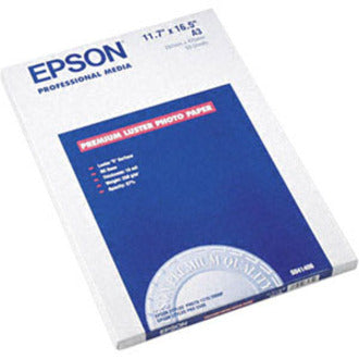 Epson S041406 Premium Luster Photo Paper – 11 45/64" x 16 1/2" A3, 50 Sheets