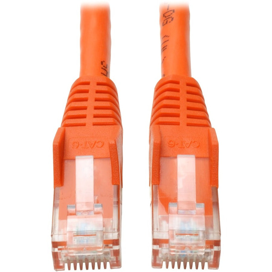 Eaton Tripp Lite Series Cat6 UTP Patch Cable - 5 ft Orange Gigabit Ethernet Cable with Snagless Molded RJ45 Connectors