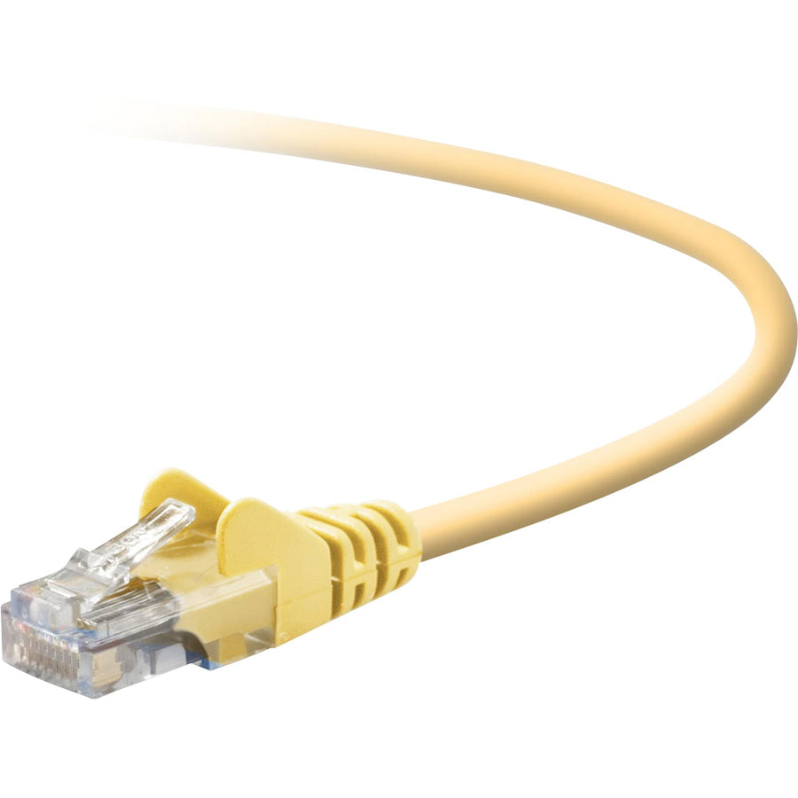 Belkin Cat. 5E Patch Cable - 25 ft Yellow Network Cable with Snagless RJ-45 Connectors