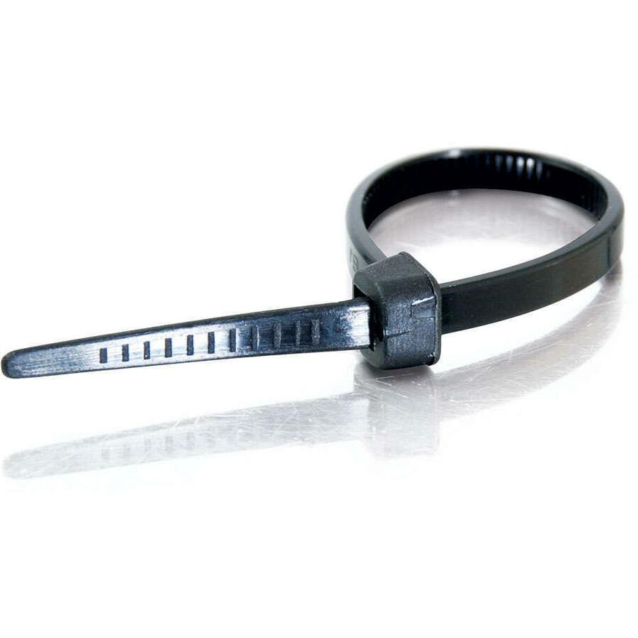 C2G 6-Inch Black Cable Ties - Pack of 100 for Organizing Wires and Cables