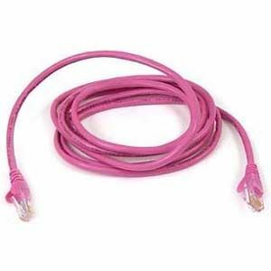 Belkin Cat. 6 UTP Snagless Patch Cable (1 ft) - Pink