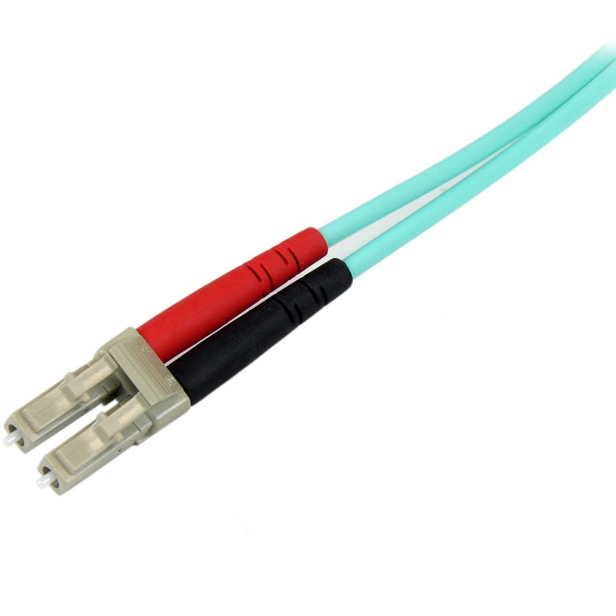 StarTech.com 2m (6.6ft) Aqua OM3 Multimode Fiber Optic Patch Cable with LC and SC Connectors