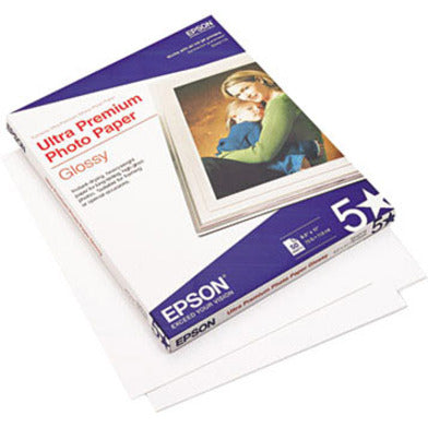 Epson Ultra-Premium Glossy Photo Paper – 8.5 x 11 Inch Inkjet Photo Paper, Bright White, 50 Sheets