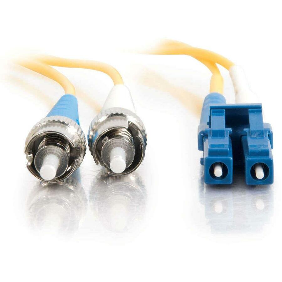 Legrand Group C2G 1m LC-ST 9/125 Duplex Single-Mode Fiber Optic Patch Cable - Yellow