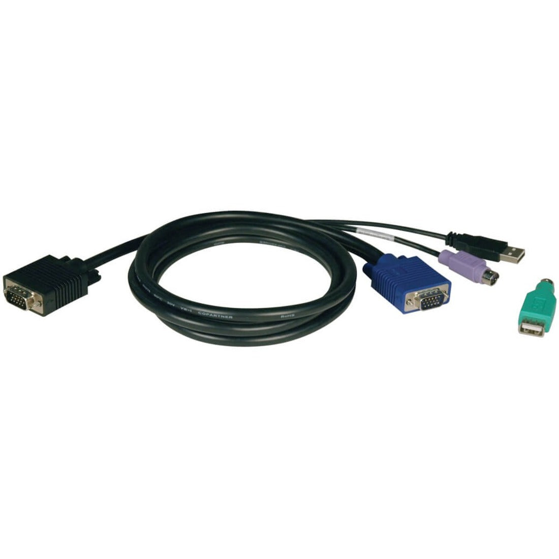 Eaton Tripp Lite Series P780-010 10 ft. USB/PS2 KVM Cable Kit for NetController B042-Series Switches