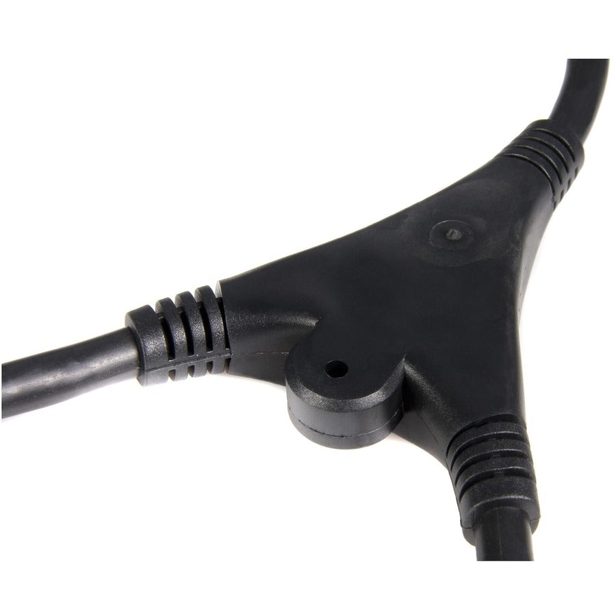 StarTech.com 10 ft Computer Power Cord Splitter with C14 to Dual C13 Connectors