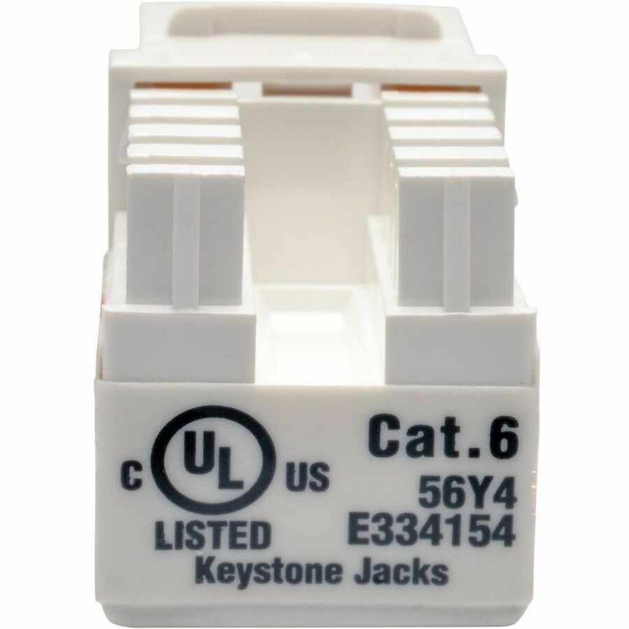 Eaton Tripp Lite Series Cat6/Cat5e 110 Punch Down Keystone Jack - White