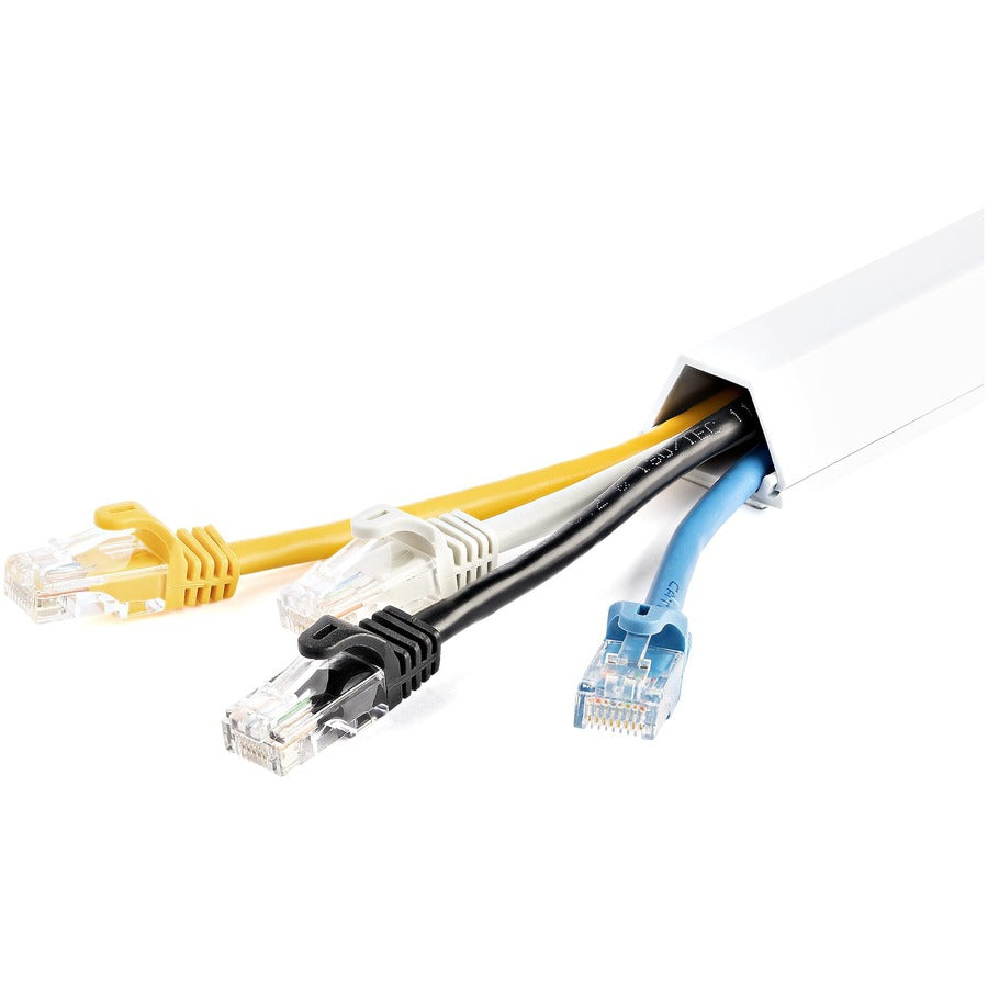 StarTech.com TC6W2 6 ft White Cable Raceway Duct for Organized Cable Management