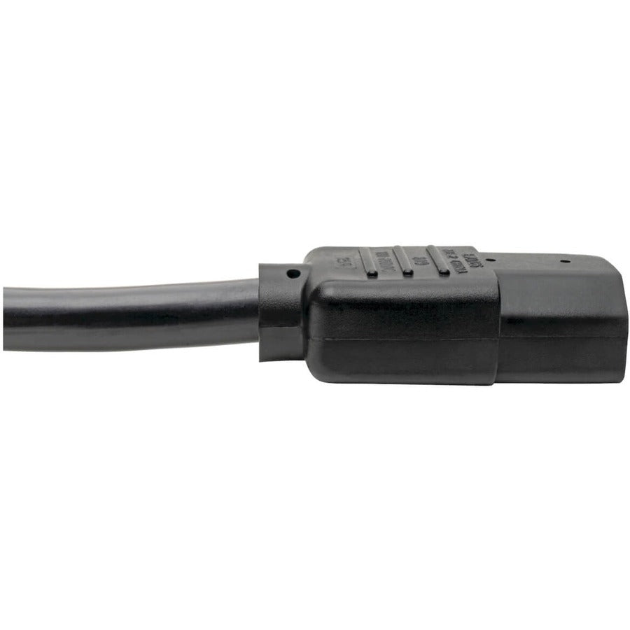 Eaton Tripp Lite Series Power Cord P007-006 – Heavy-Duty NEMA 5-15P to IEC 60320 C13, 6 ft, 15A 125V, Black