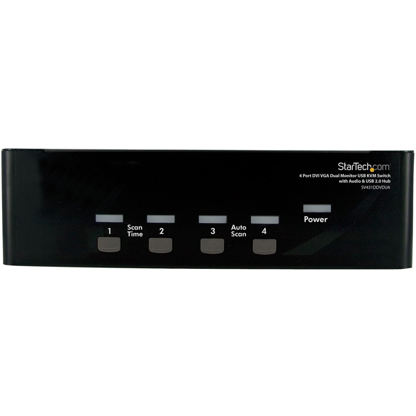 StarTech.com 4-Port DVI and VGA Dual Monitor KVM Switch with Audio and USB Hub (SV431DDVDUA)