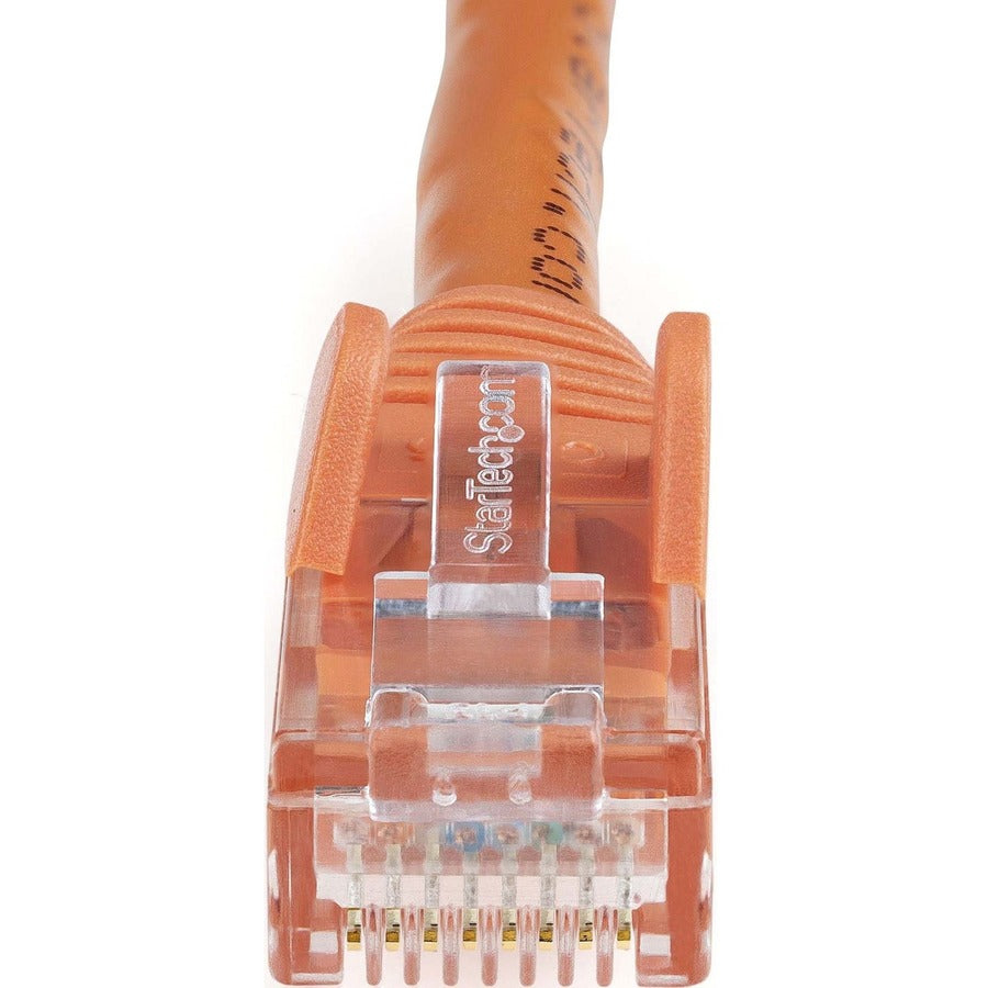 StarTech.com 10 ft Orange Snagless Cat6 Ethernet Patch Cable – Gigabit, PoE Support, UL Certified