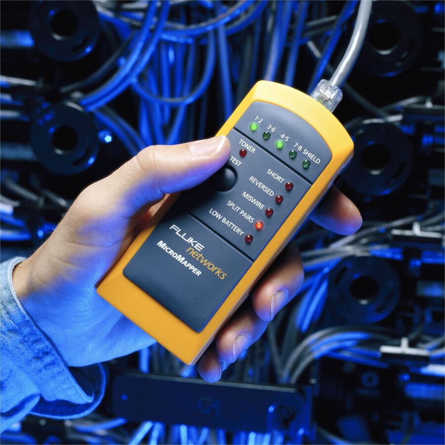 Fluke Networks MicroMapper MT-8200-49A Network Cable Tester for Ethernet Verification