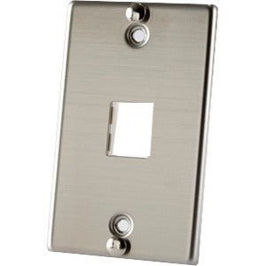Legrand Group Ortronics TracJack Stainless Steel Wall Phone Plate with Mounting Studs