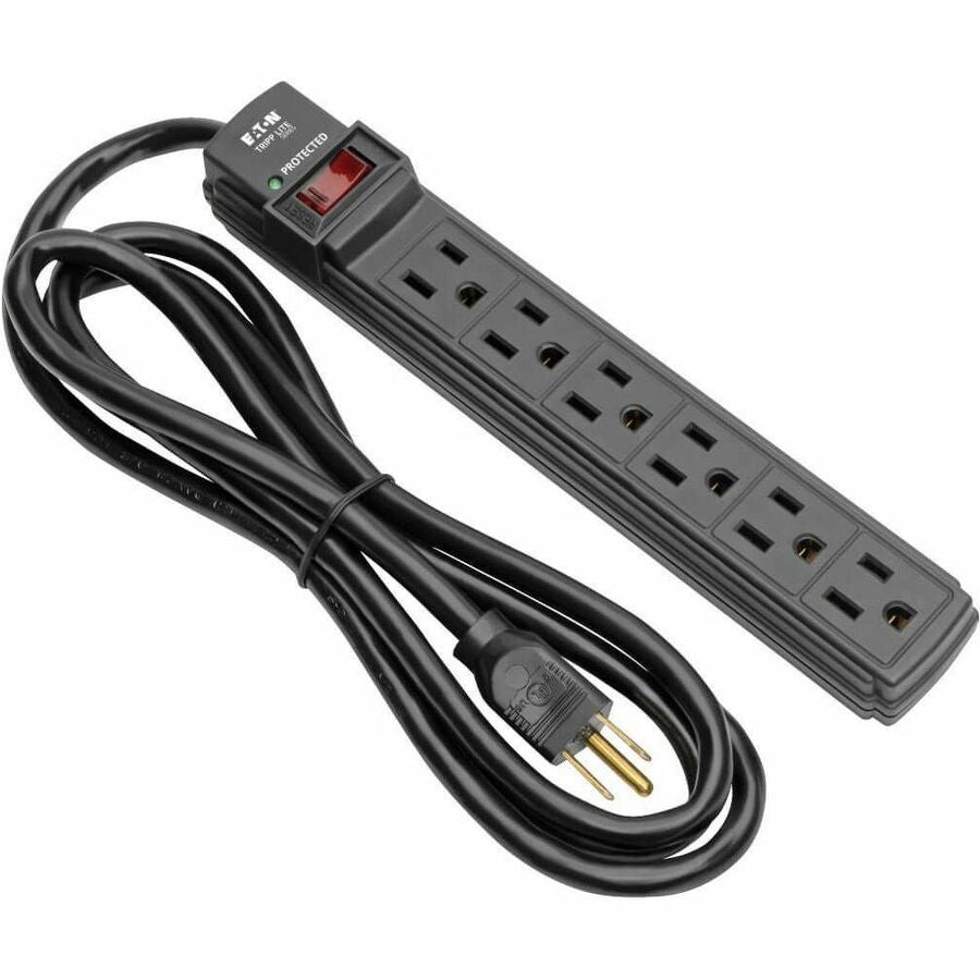 Eaton Tripp Lite Protect It! TLP6B 6-Outlet Surge Protector with 6 ft. Cord and 360 Joules