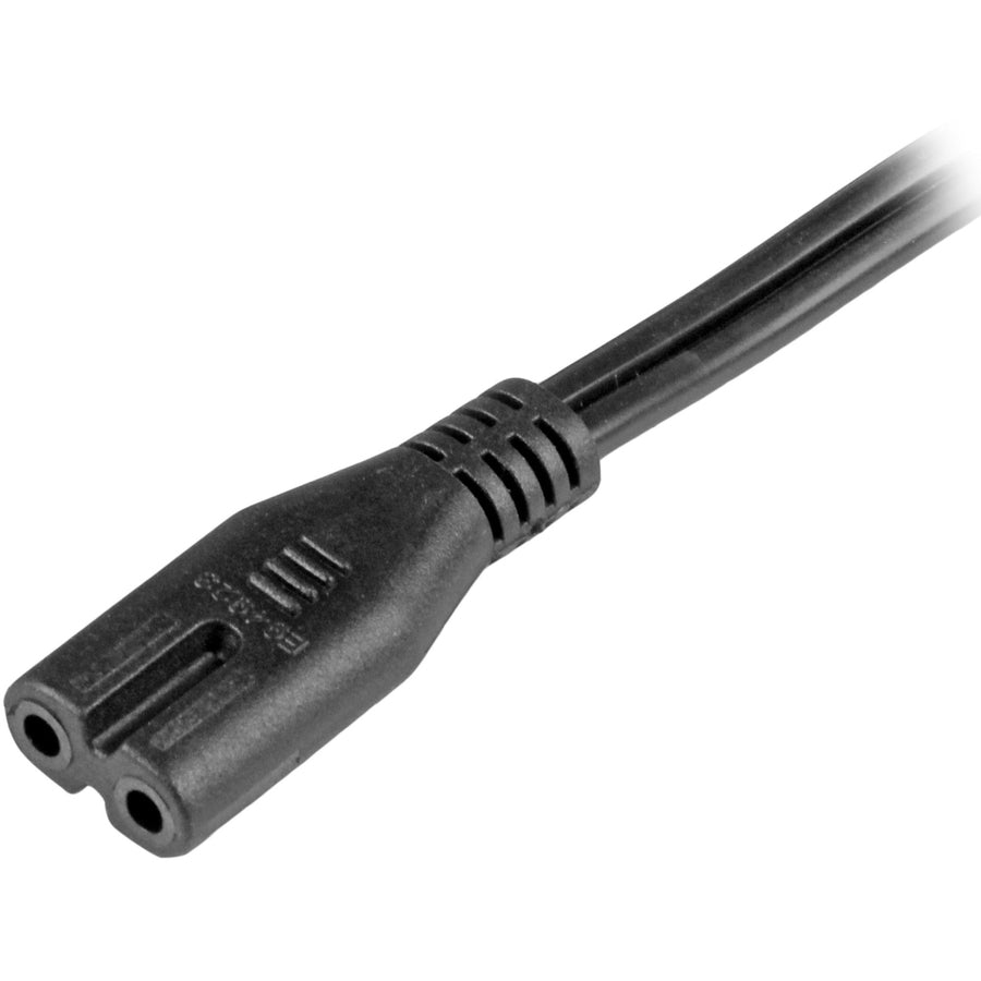 StarTech.com 10 ft Laptop Power Cord – NEMA 1-15P to IEC 60320 C7, 7A 125V, Black