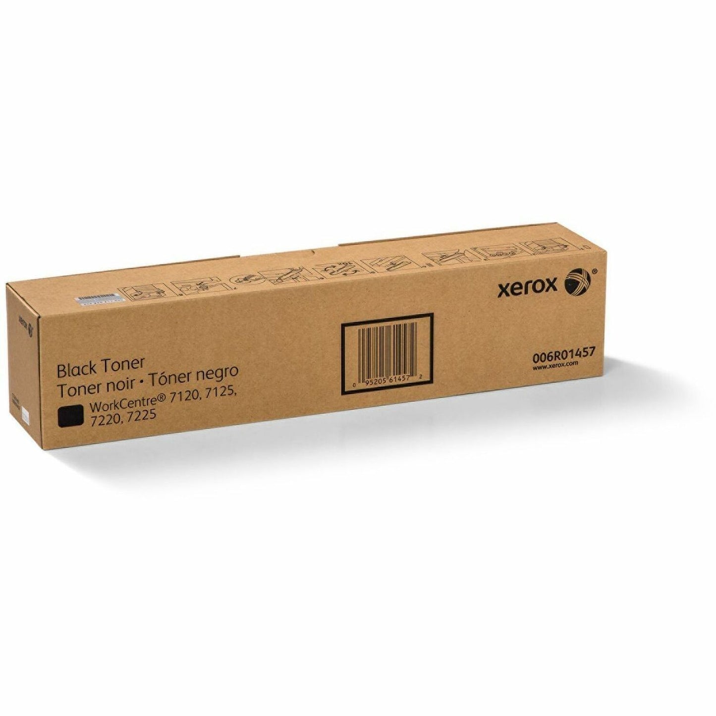 Xerox Genuine WorkCentre 7200i Series Black Toner Cartridge (Part #006R01457)