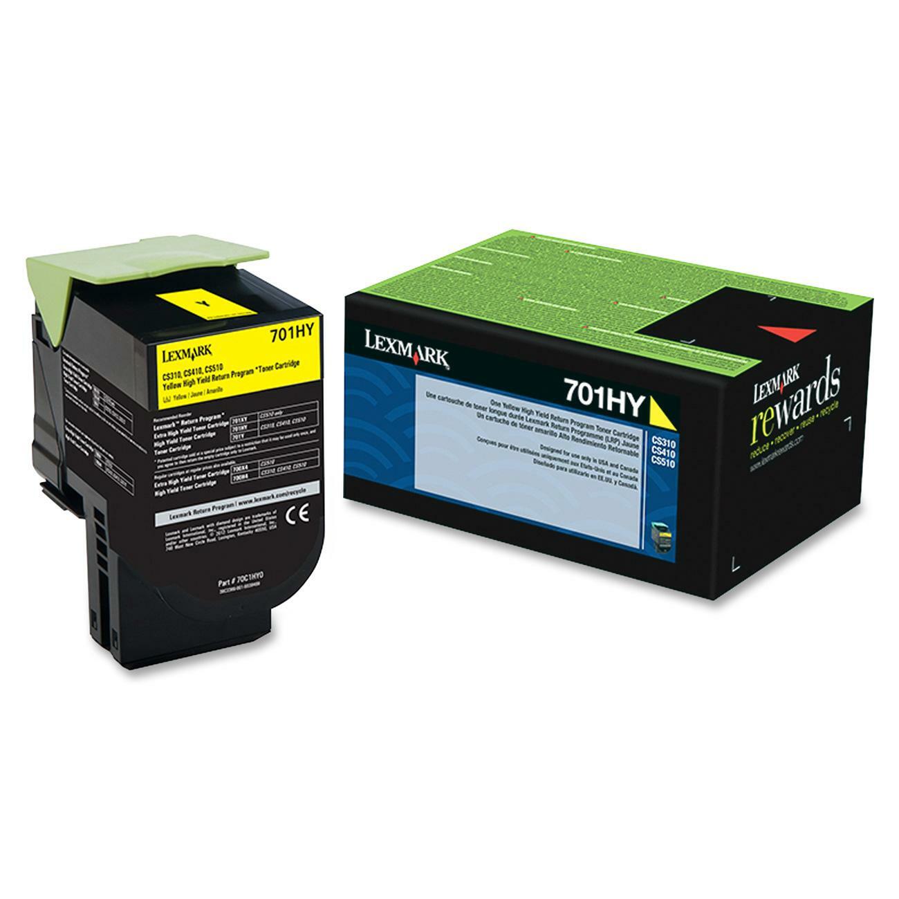 Lexmark Unison 701HY Yellow Toner Cartridge for Lexmark CS310dn and More