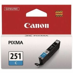 Canon CLI-251C Cyan Ink Cartridge for PIXMA Printers - Original OEM Inkjet Ink Tank