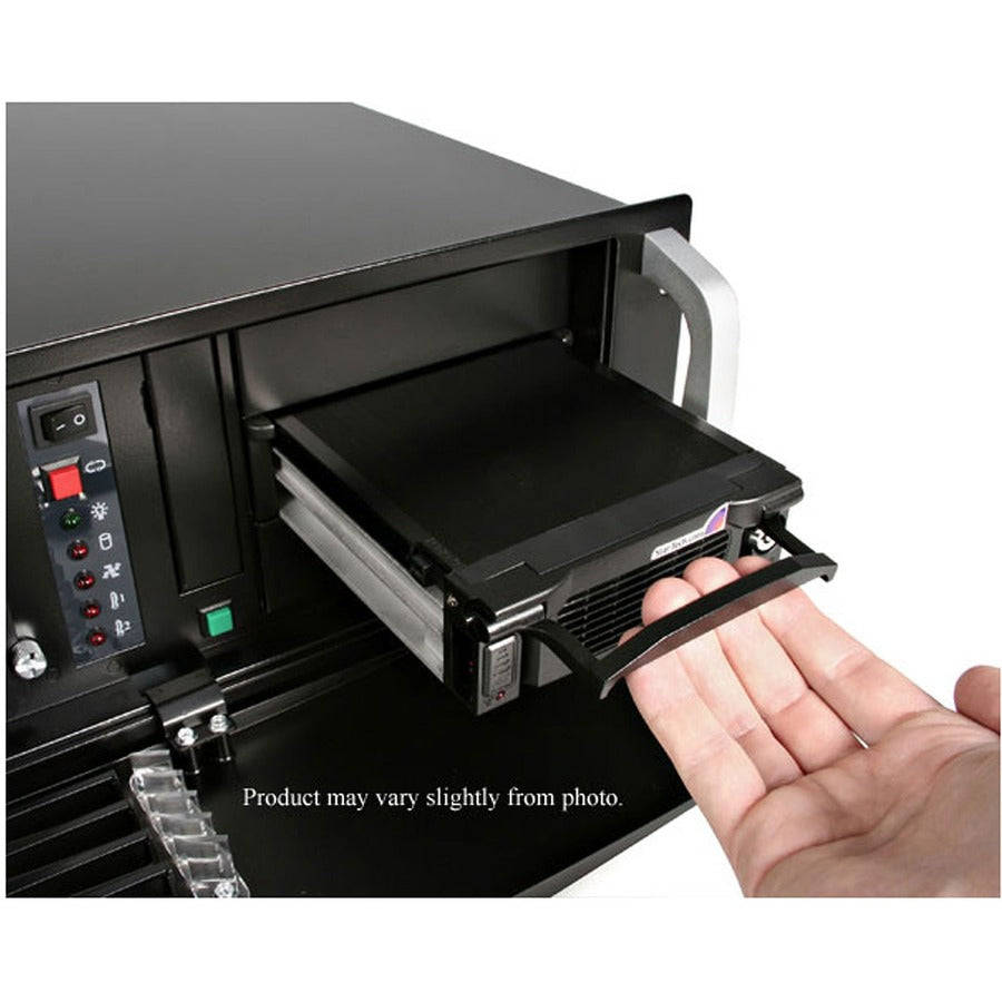 StarTech.com DRW150SATBK 5.25-Inch Aluminum Black SATA Hard Drive Mobile Rack Drawer