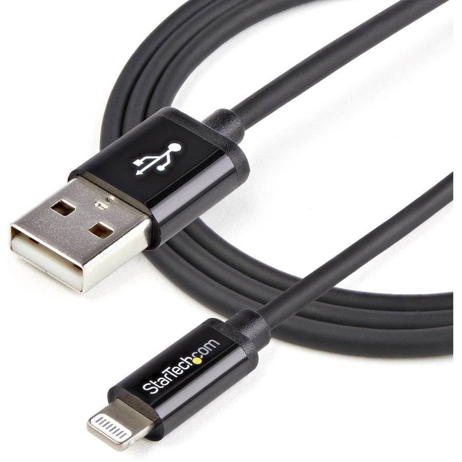StarTech.com 1m Lightning to USB Cable for iPhone, iPod, and iPad – Black