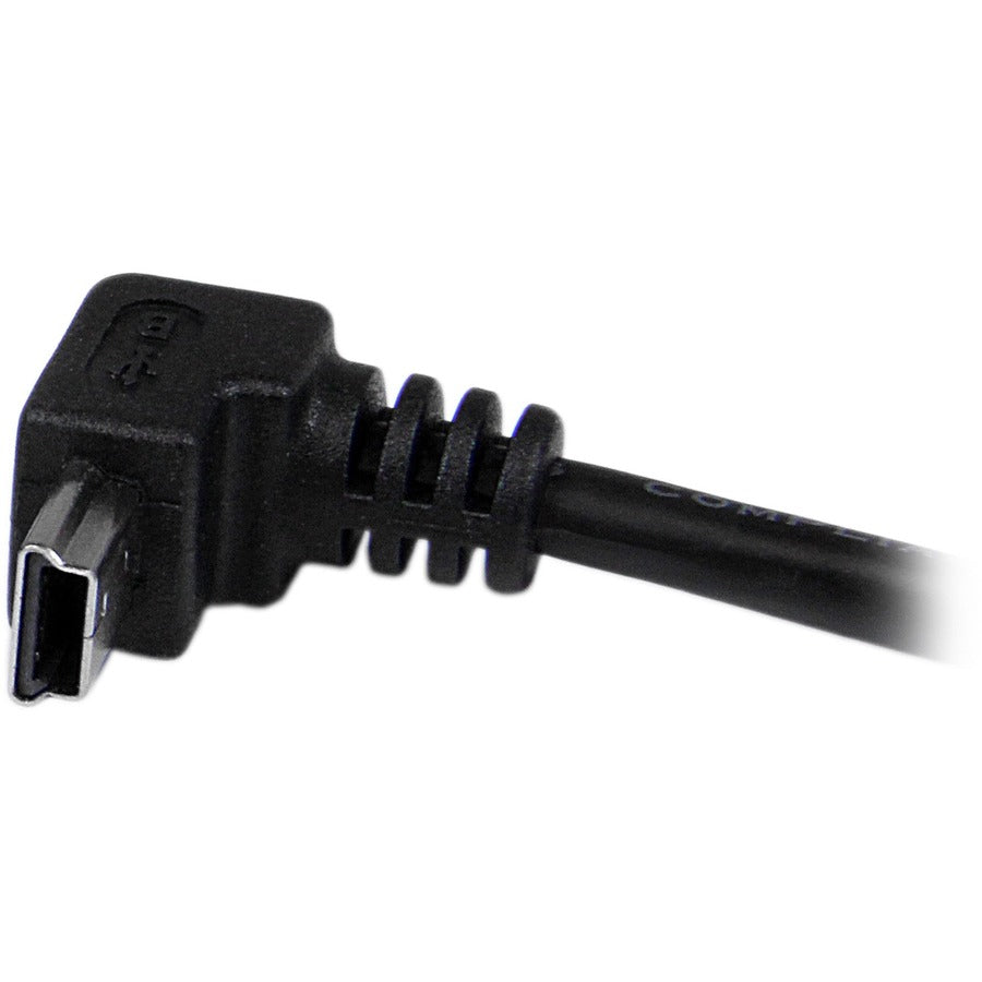 StarTech.com 2m USB to Down Angle Mini USB Cable - A to Mini B for Smartphones and Digital Devices