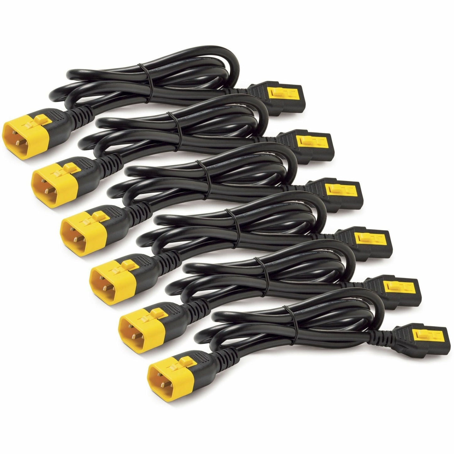 Schneider Electric APC AP8702S-NA Power Cord Kit * Locking IEC C13 to C14, 2 ft for Rack PDU Compatibility
