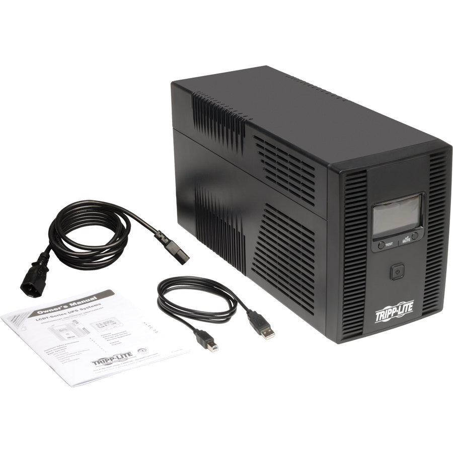Eaton Tripp Lite Series SmartPro 1500VA Line-Interactive UPS with LCD Display and USB - 230V, 8 Outlets