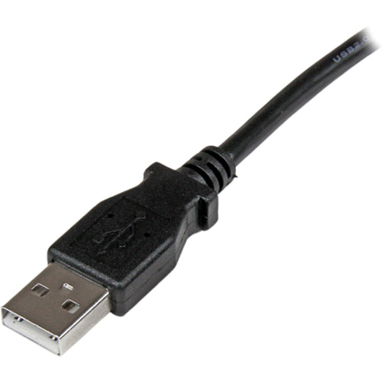 StarTech.com 1m USB 2.0 A to Left Angle B Cable - M/M for Reliable Printer and Device Connections