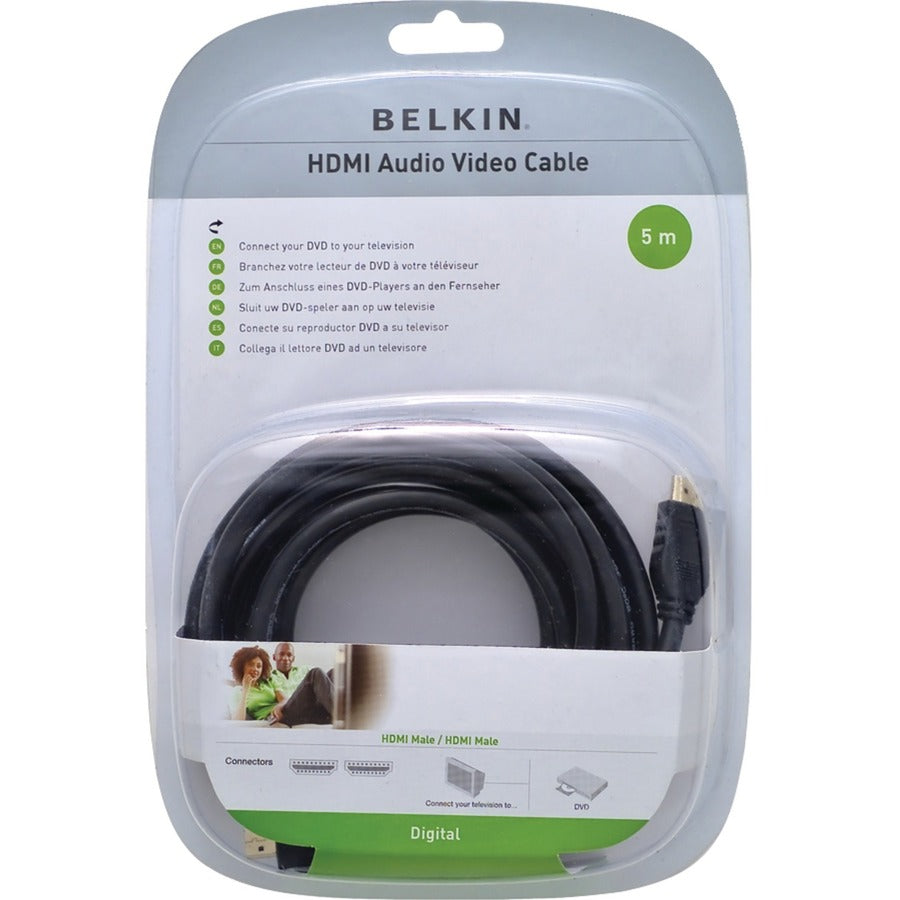 Belkin HDMI Cable F8V3311B15-CL2 – 15 ft High-Speed 4K HDMI Video and Audio Cable