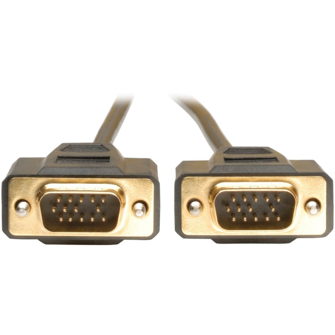 Eaton Tripp Lite Series VGA Monitor Cable, 15 ft., HD15 Male to Male, Gold Plated Connectors