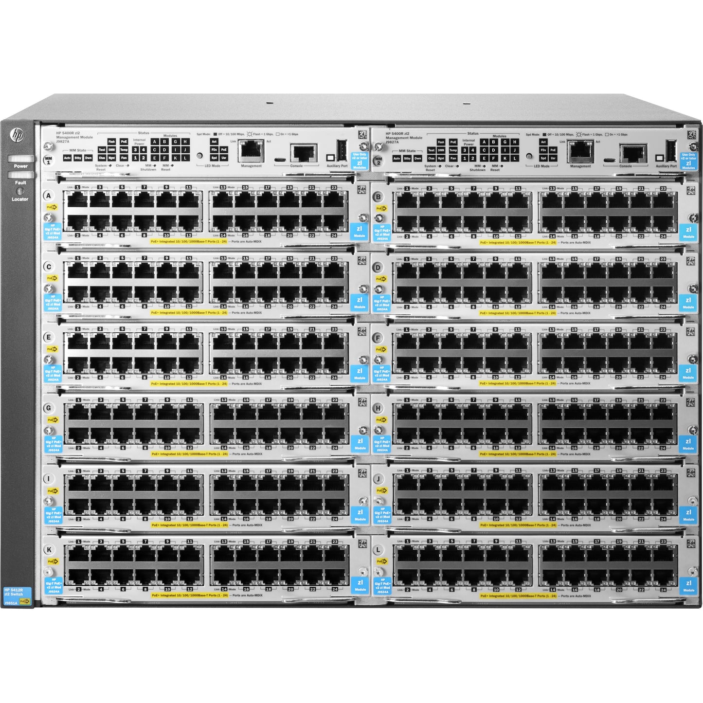Hewlett Packard Enterprise J9822A 5412R zl2 Switch – Modular Layer 3 Rack-Mountable Enterprise Network Switch