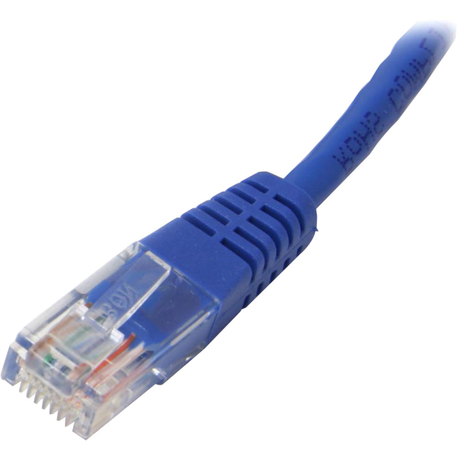 StarTech.com 50 ft Blue Molded Cat5e UTP Patch Cable with Power-over-Ethernet Support