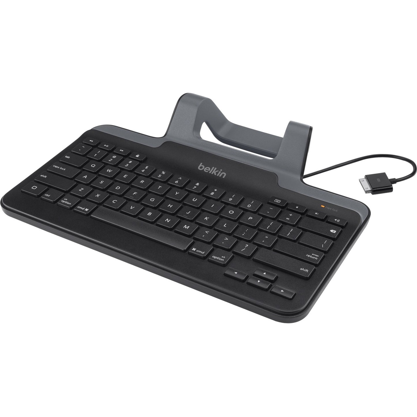 Belkin Wired Tablet Keyboard with Stand for iPad – Lightning Connector, Full-Size Keys, Secure Stand for Classroom Testing