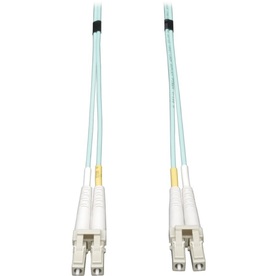 Eaton Tripp Lite Series N820-04M 13 ft. OM3 Aqua Multimode Fiber Patch Cable with LC Connectors