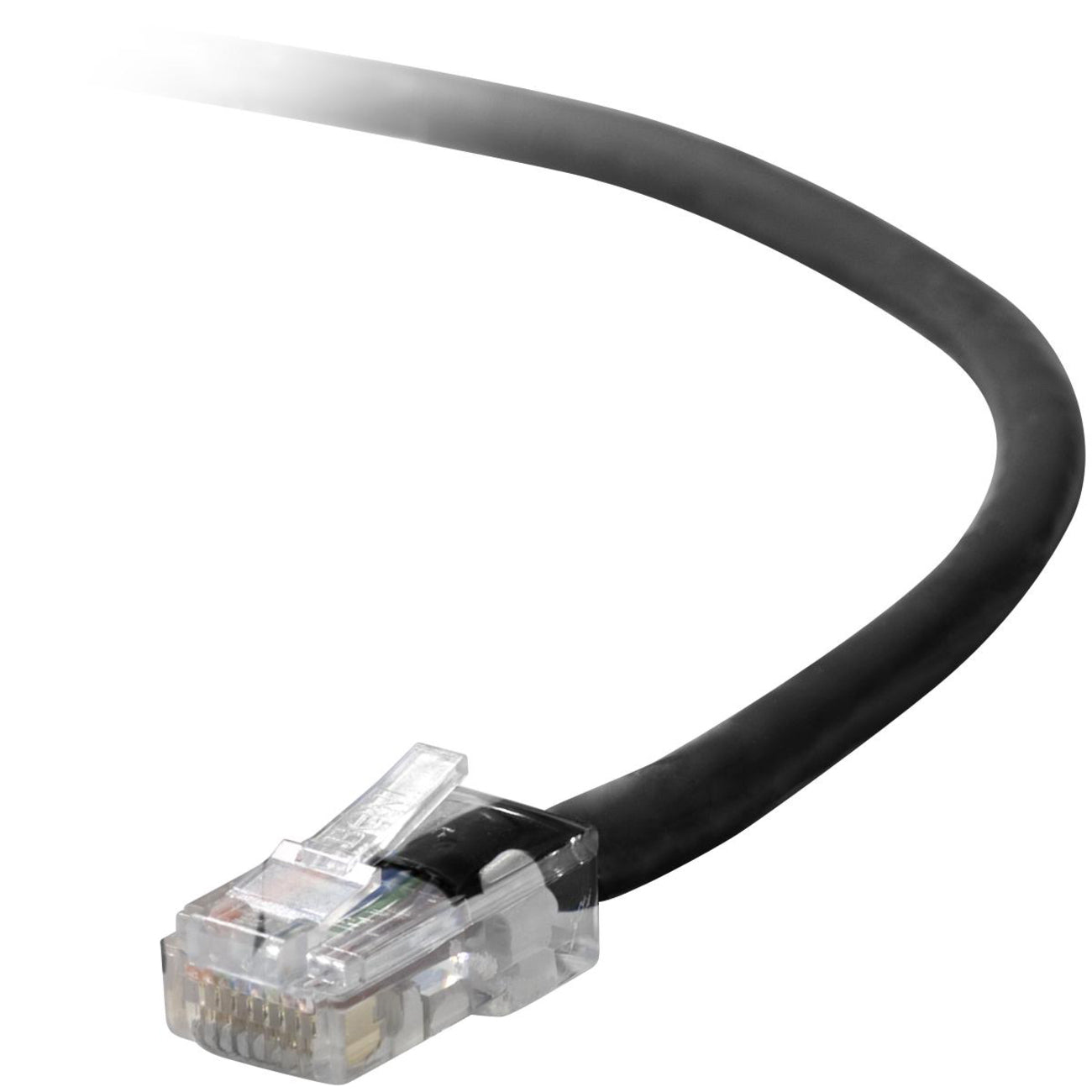 Belkin Cat5e Snagless Ethernet Patch Cable - 1 ft, Black, for Reliable Network Connections