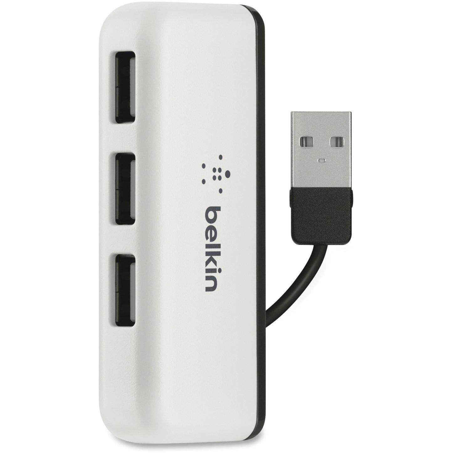Belkin 4-Port Travel Hub – Compact USB 2.0 Hub with 4 Ports for Mac and PC