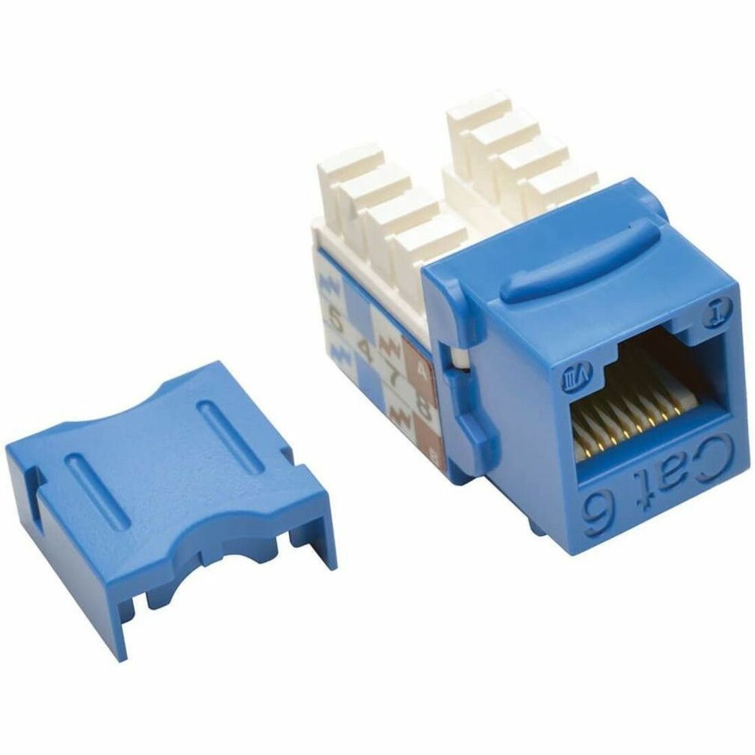Eaton Tripp Lite Series Cat6/Cat5e 110 Style Punch Down Keystone Jack - Blue, 25-Pack