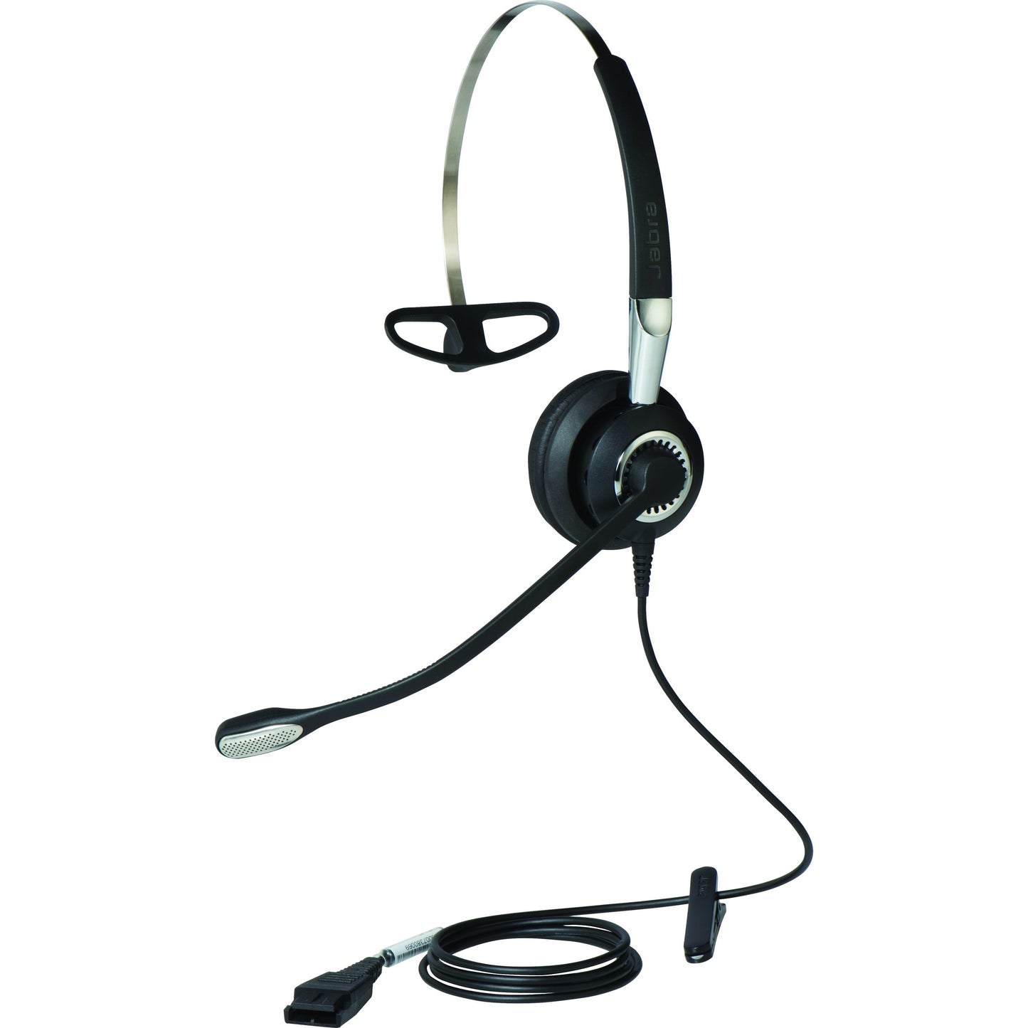 Jabra BIZ 2400 II QD Headset - Professional Noise-Canceling Over-the-Head Monaural Microphone for Office and Contact Centers