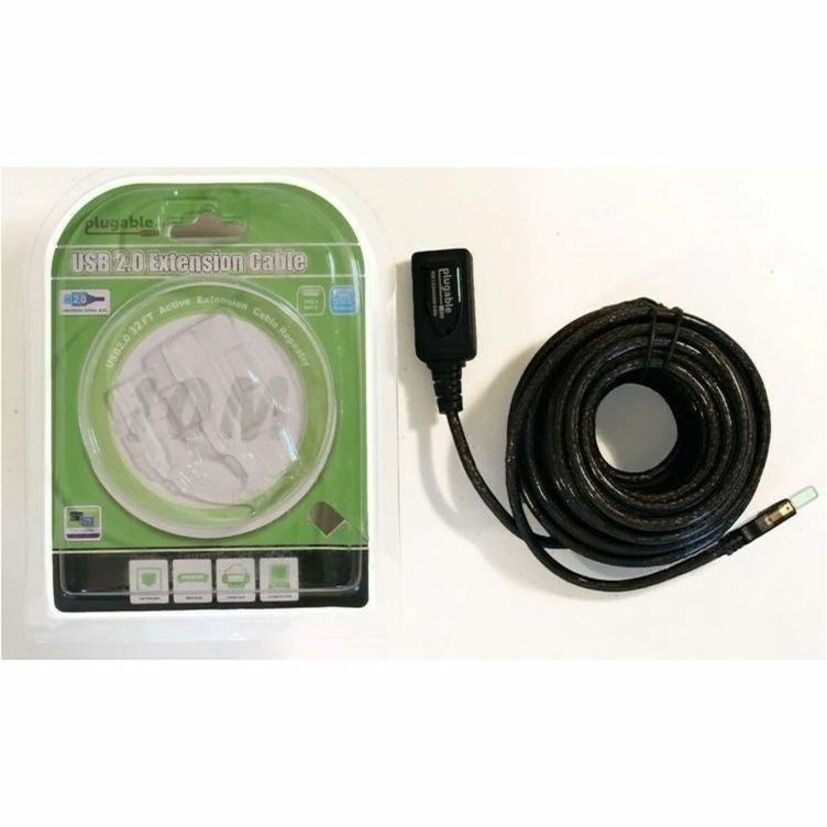 Plugable 10 Meter USB 2.0 Active Extension Cable (Part Number USB2-10M)