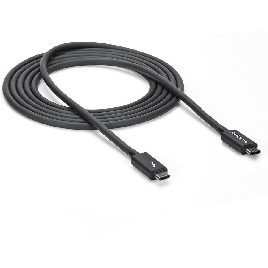 StarTech.com 2m (6.6ft) Thunderbolt 3 Cable, 20Gbps, 100W Power Delivery, 4K Video & Thunderbolt Certification