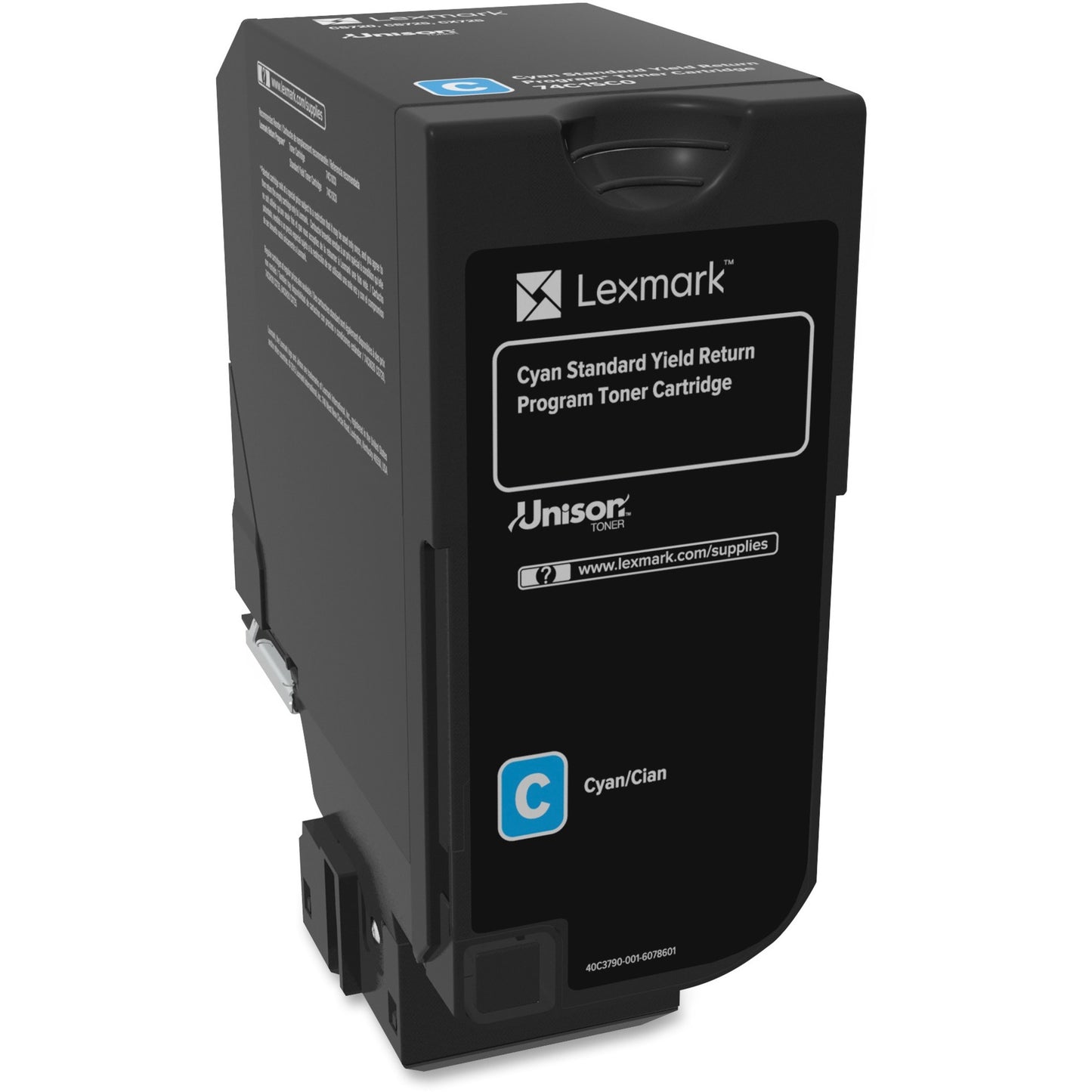 Lexmark Unison 74C1SC0 Cyan Return Program Toner Cartridge for CX725de and More