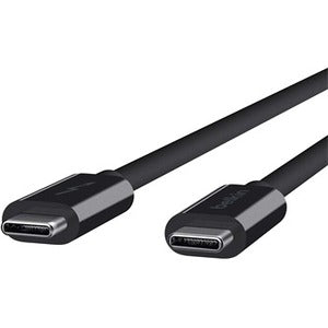 Belkin Thunderbolt 3 Cable with 60W Power Delivery - USB-C to USB-C, 3.3 ft, Supports 4K Display and Fast Data Transfer