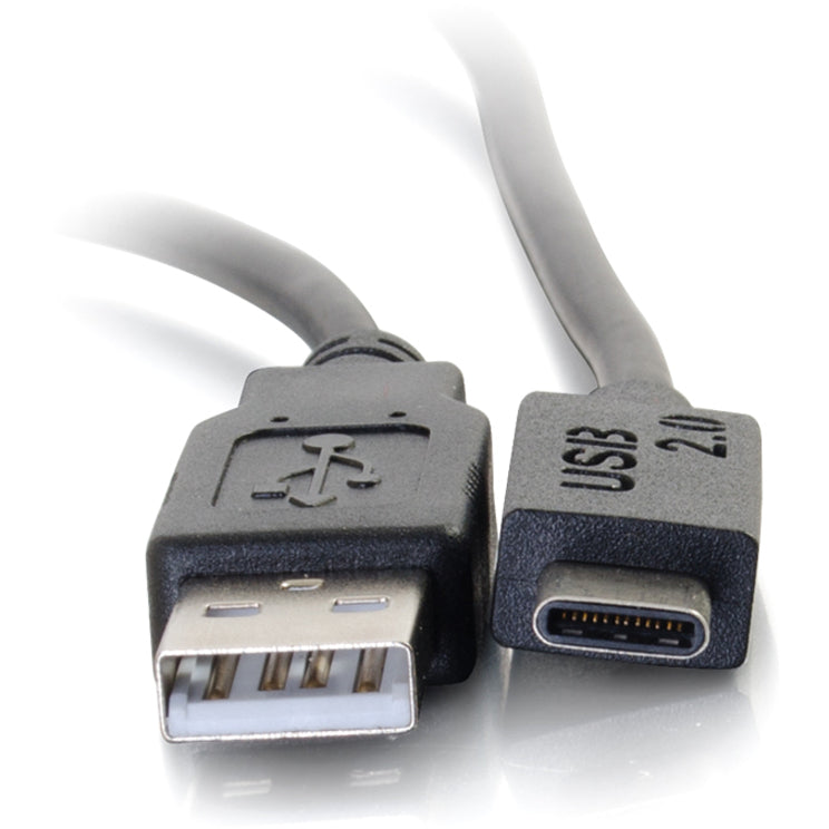 C2G 10ft USB C to USB A Cable - USB 2.0 to Type-A Data Transfer Cable by Legrand Group