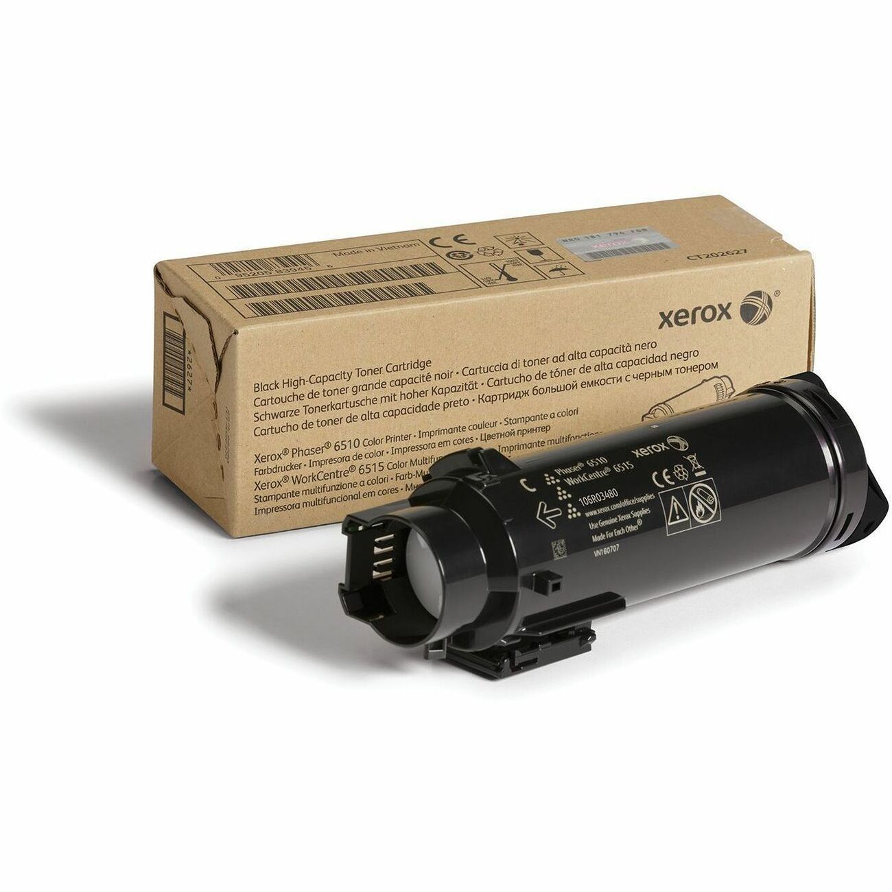 Xerox Genuine Phaser 6510 and WorkCentre 6515 Black High Capacity Toner Cartridge (5500 Pages) – Part 106R03480