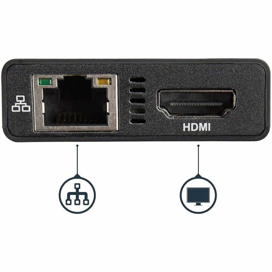 StarTech.com USB-C Multiport Adapter with 4K HDMI, Gigabit Ethernet, and 60W Power Delivery