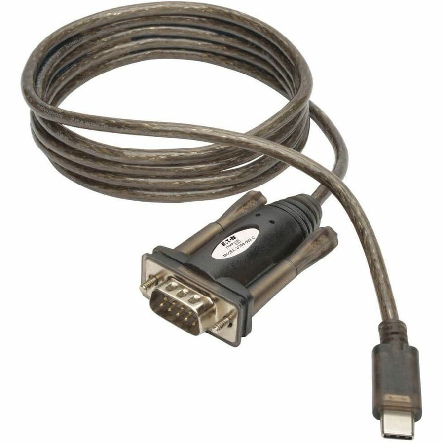 Eaton Tripp Lite Series USB-C to RS232 (DB9) Serial Adapter Cable (M/M), 5 ft