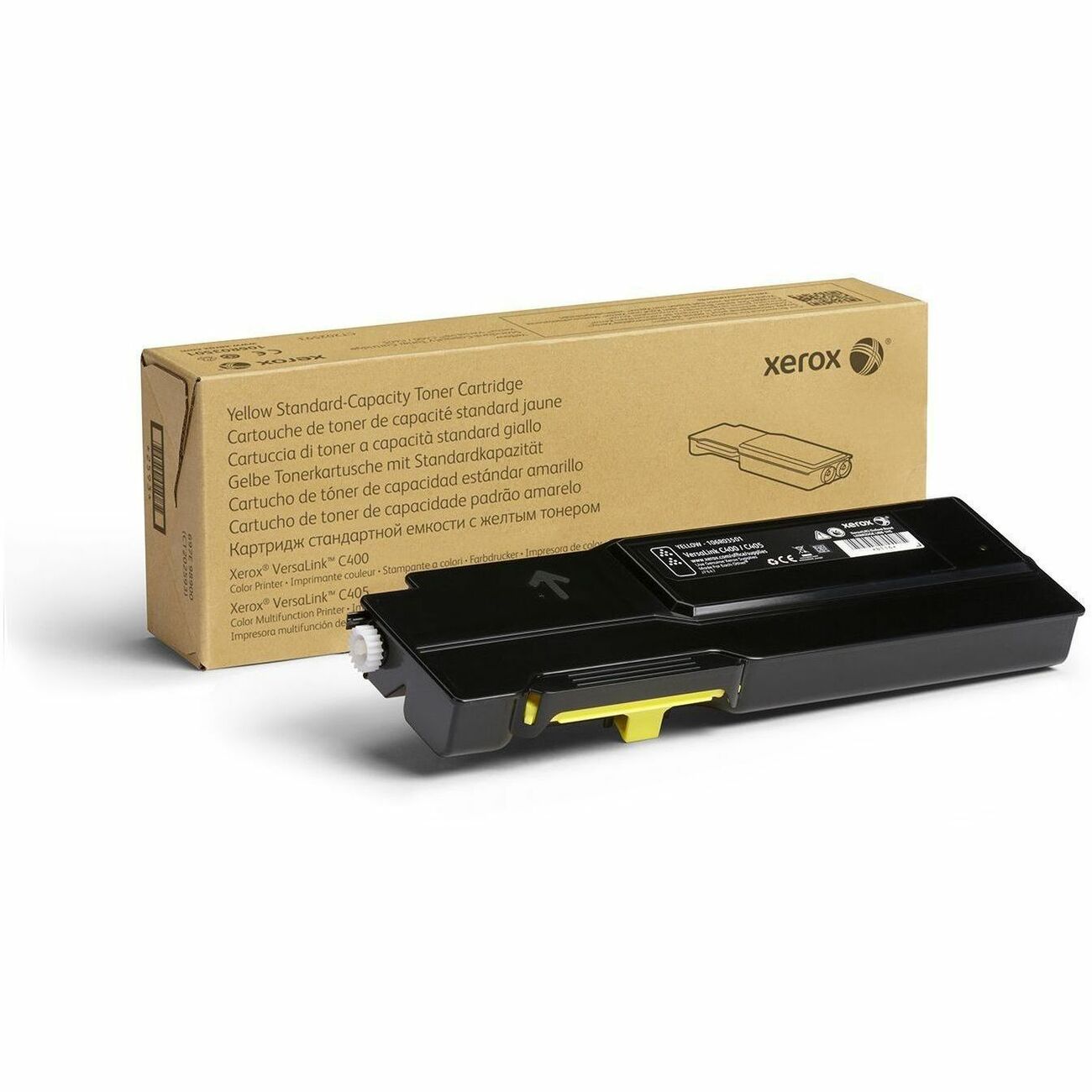 Xerox Genuine VersaLink C400/C405 Yellow Toner Cartridge 106R03501 – Reliable 2,500 Pages Print Quality