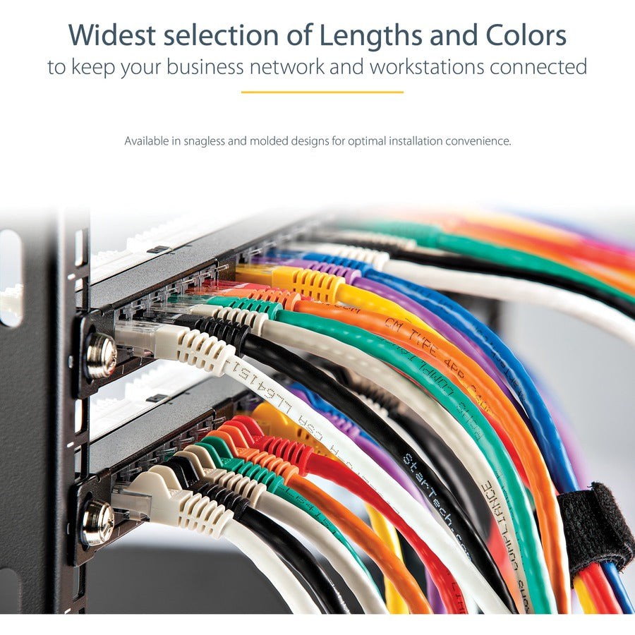 StarTech.com 8ft Blue Cat6 Ethernet Patch Cable - Gigabit UTP with PoE Support, UL Certified, 650MHz, Snagless Molded Connector