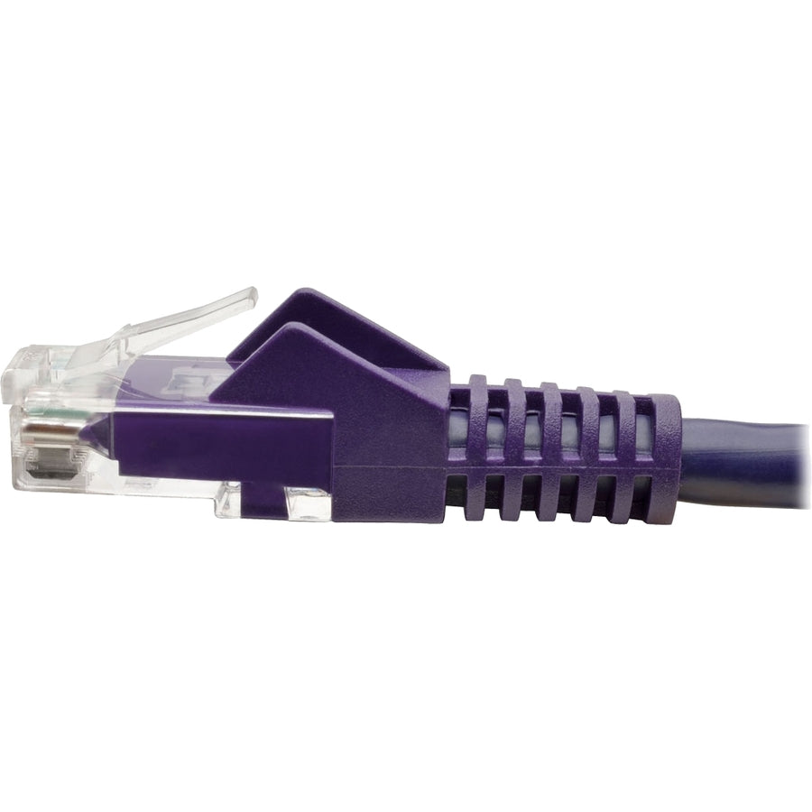 Eaton Tripp Lite Series Cat6 Gigabit Snagless Molded UTP Patch Cable (N201-002-PU), 2 ft, Purple