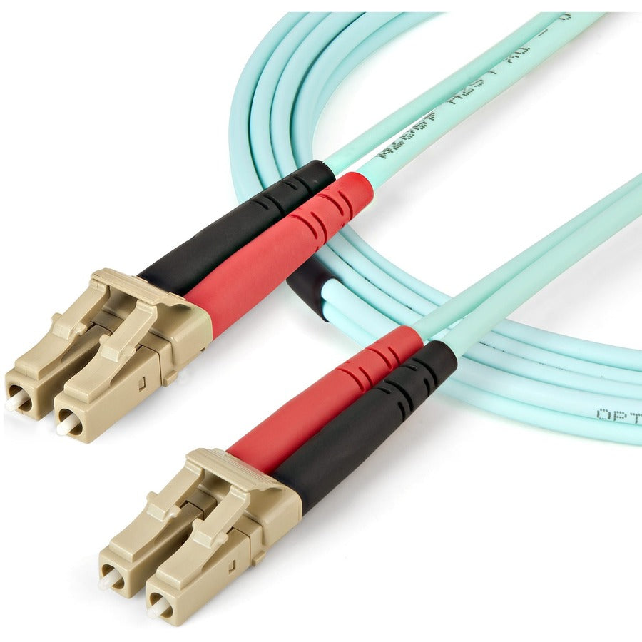 StarTech.com 6ft LC/UPC to LC/UPC OM4 Multimode Fiber Optic Cable – 100Gbps, LSZH Jacket